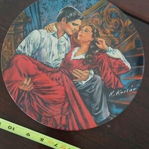 Gone with the Wind collector plate "Scarlett and Rhett - The Finale"